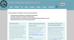 Desktop Screenshot of ncgourdsociety.org