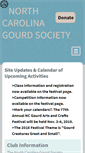 Mobile Screenshot of ncgourdsociety.org
