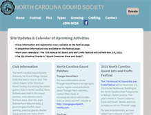 Tablet Screenshot of ncgourdsociety.org